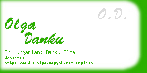 olga danku business card